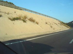 El mismo talud en el 2005