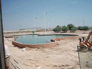 PISCINA FREE FORM,DESPUES PRUEVA DE ESTANQUEIDAD