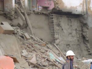 Gunitado para evitar el derrumbamiento